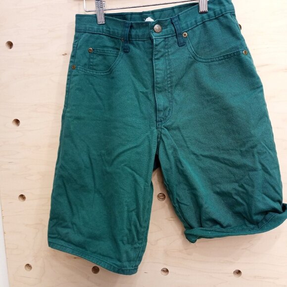 Vintage Code Zero Green Denim Shorts Size 28 - Picture 3 of 6